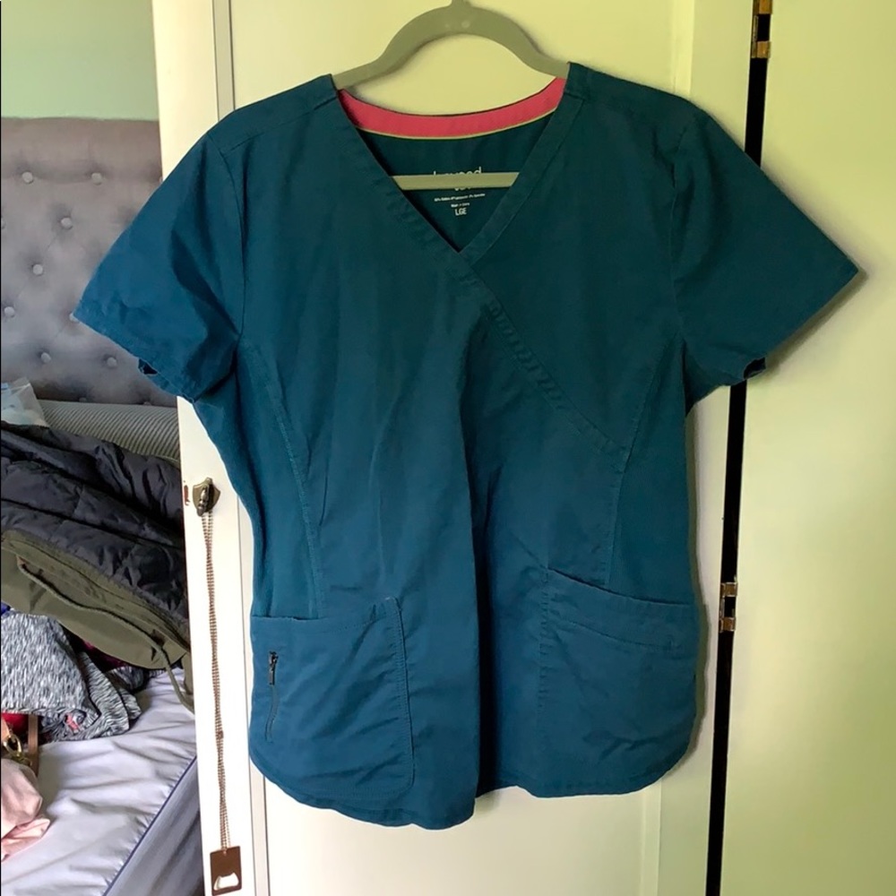 Caribbean Blue scrub top